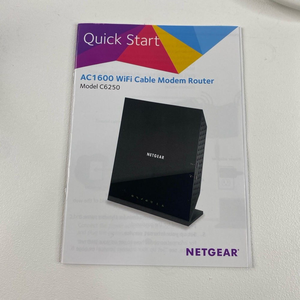 NETGEAR AC1600 Wifi Cable Modem Router | C6250 - Picture 7 of 8